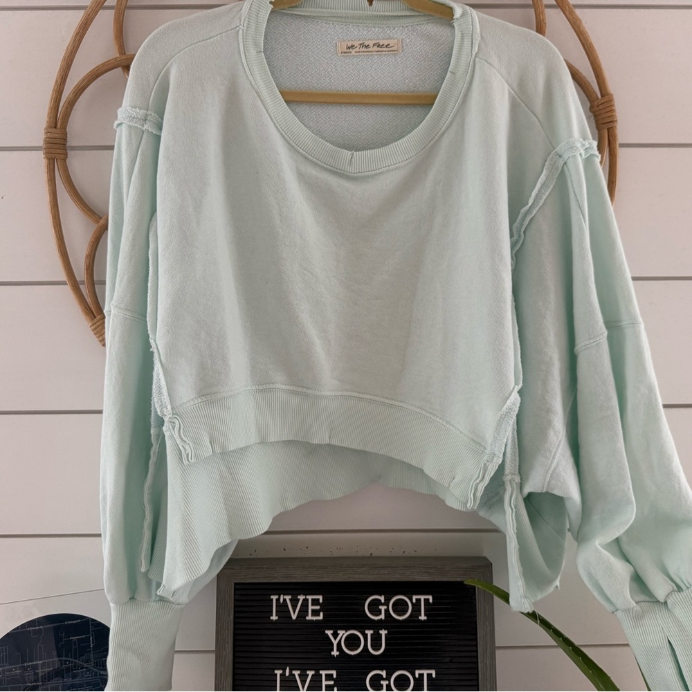 We The Free Light Green Crop Top - Picture 8 of 12